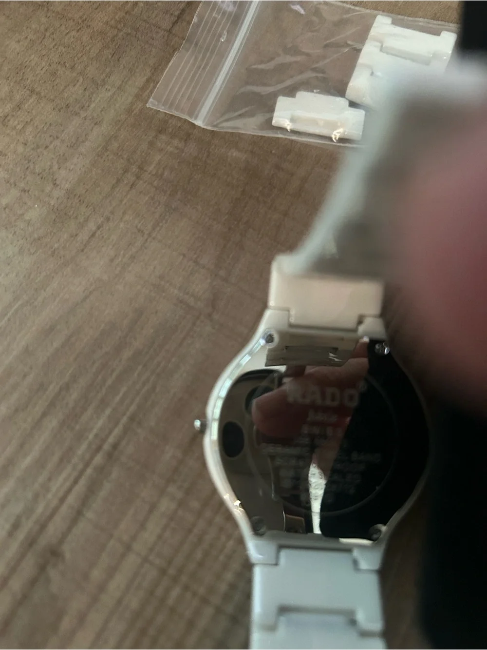 Rado White Ceramic Jubile Watch with Crystal Accent